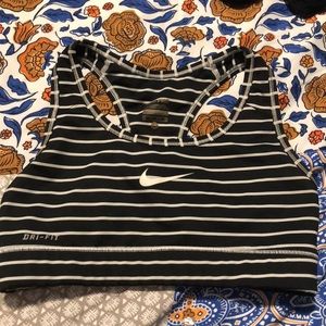 Nike Pro Sports Bra and Nike Shorts